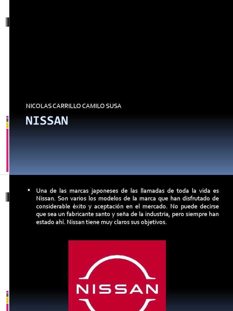 Historia De Nissan Pdf Nissan Vehículo De Motor