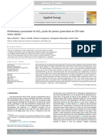 Preliminary assestment of sCO2 cycles for power generation in CSP solar tower plants