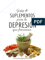 Gu A de Suplementos Naturales y Alimentos para La Depresi N