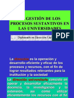 Gestión Procesos Sustant. Universitarios