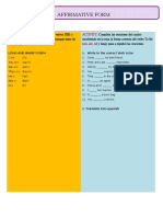 ACTIVIDAD TO BE AFIRMATIVO