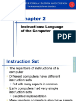 Chapter 2 Instructions Language of the Computer