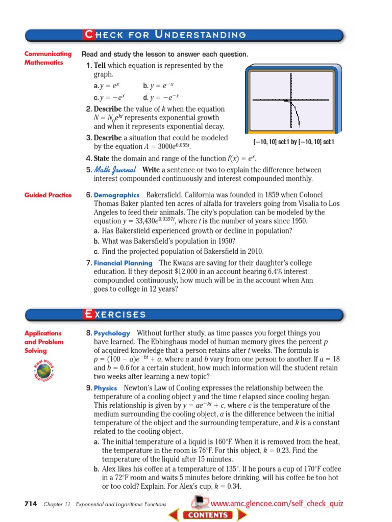 Pages From PreCalculus McGrawHill PDF Interest Exponential Function