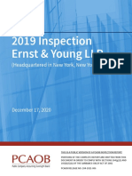 2019 Inspection Ernst & Young LLP: (Headquartered in New York, New York)