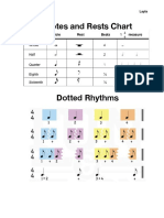 Notes and Rests Chart: Layla