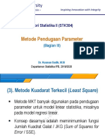 Dokumen - Tips - Metode Pendugaan Parameter 2019 09 24 Teori Statistika II stk304 DR Kusman