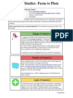 Social Studies Lesson Plan Farm To Plate