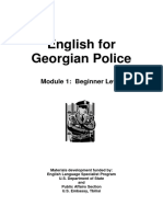 English For Georgian Police: Module 1: Beginner Level