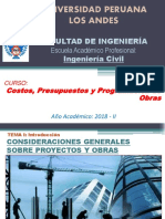 CPP - SEMANA 01 - Proyectos y Obras