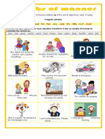 Adverbs of Manner Grammar Drills Oneonone Activities - 120798