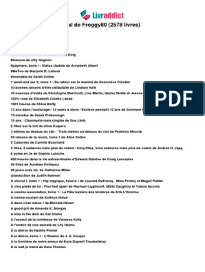 Pal Livraddict 2020 - Froggy80 | PDF | Livres