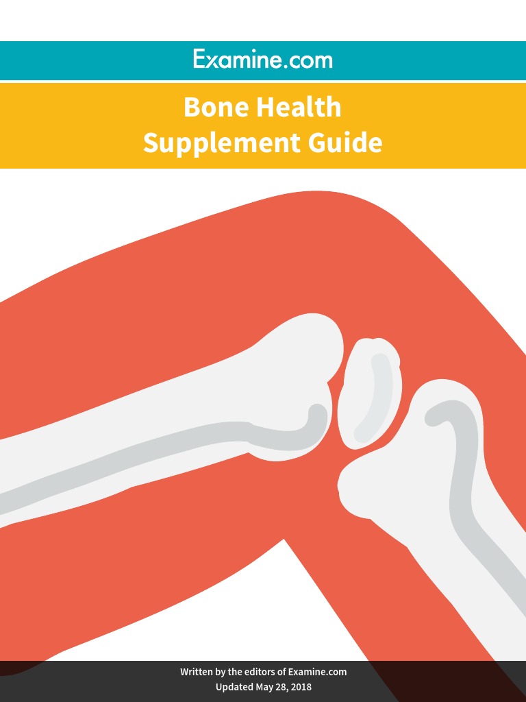 Bone Health Supplement Guide: Updated May 28, 2018 | PDF | Vitamin D ...