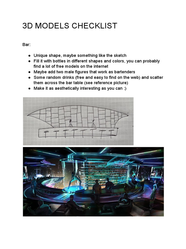 3D Models Checklist | PDF