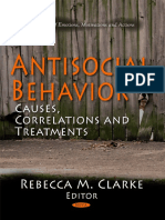 85438437 Antisocial Behavior Clarke