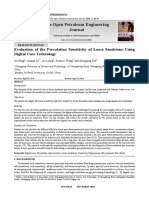 Evaluation of The Percolation Sensitivity of Loose Sandstone Using Digital Core Technology