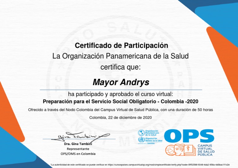 Preparación para El Servicio Social Obligatorio Colombia 2020