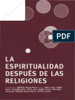 La Espiritualidad Despues de Las Religiones AAVV