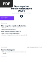 Non-Negative Matrix Factorization (NMF) : Benjamin Wilson