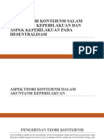 Pertemuan 9 Aspek Teori Kontijensi Dan Desentralisasi