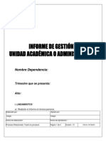 Ejemplo de Informe de Gestion