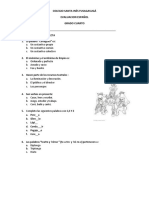 Evaluación Final de Español Grado 4 