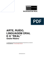 Arte, Ruido, Linguagem Oral e o Real - GISELE.RIBEIRO - Www.bilboquet - Es