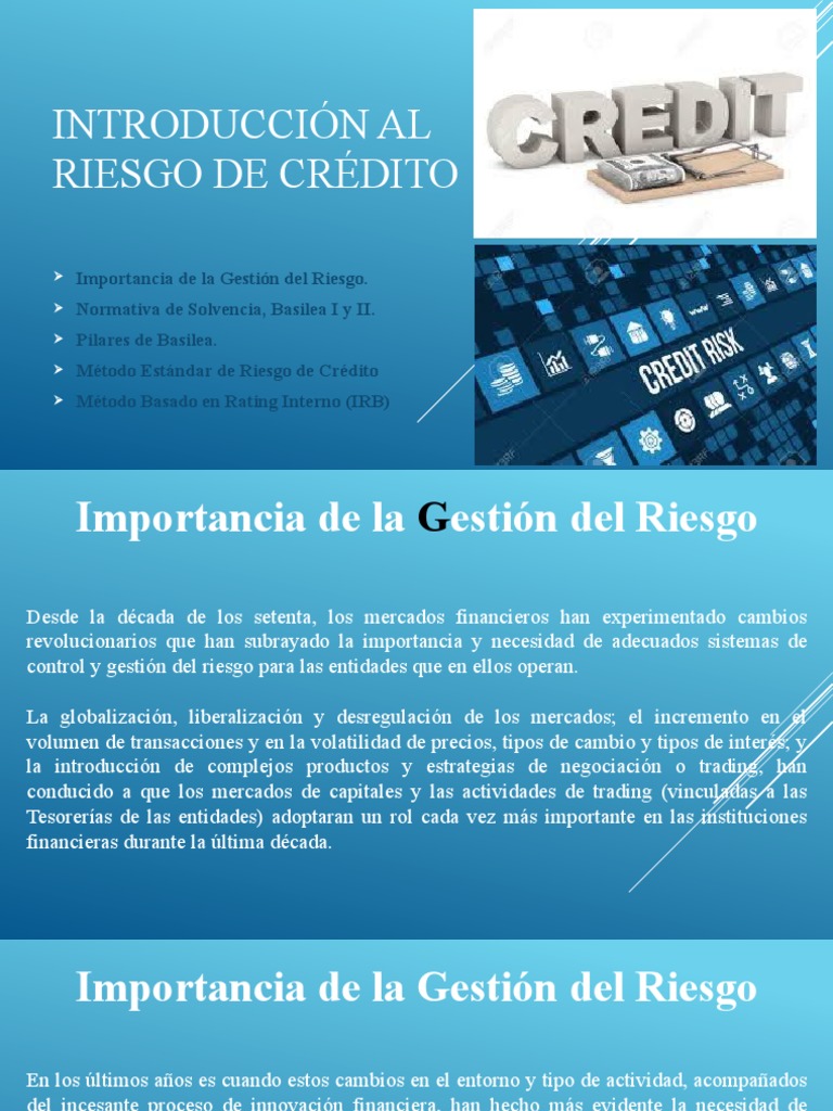 Método IRB en Gestión de Riesgo Crédito | PDF | Riesgo crediticio ...