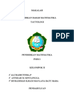 Makalah Tautologi PDM 2020