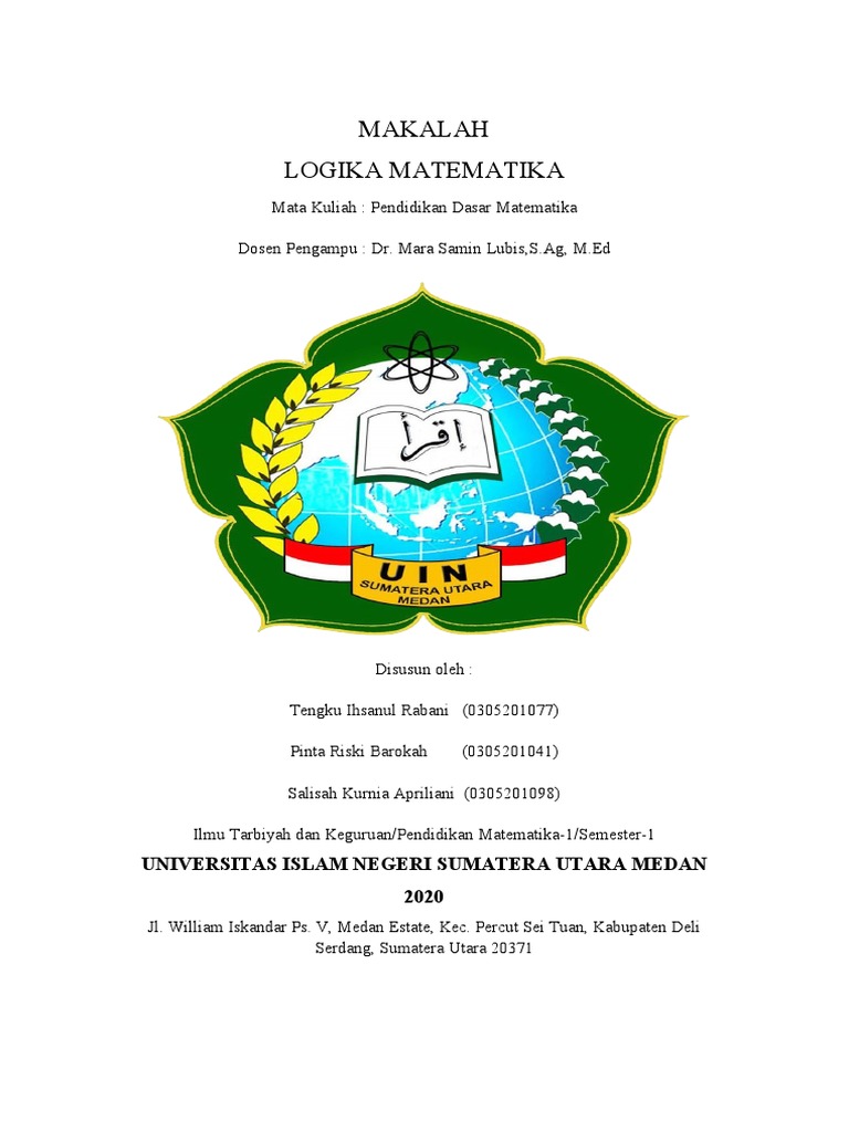 Pengantar Logika Matematika Dasar | PDF | Metode & Bahan Ajar