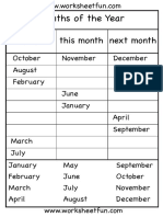 Months of The Year Worksheet Fun 4