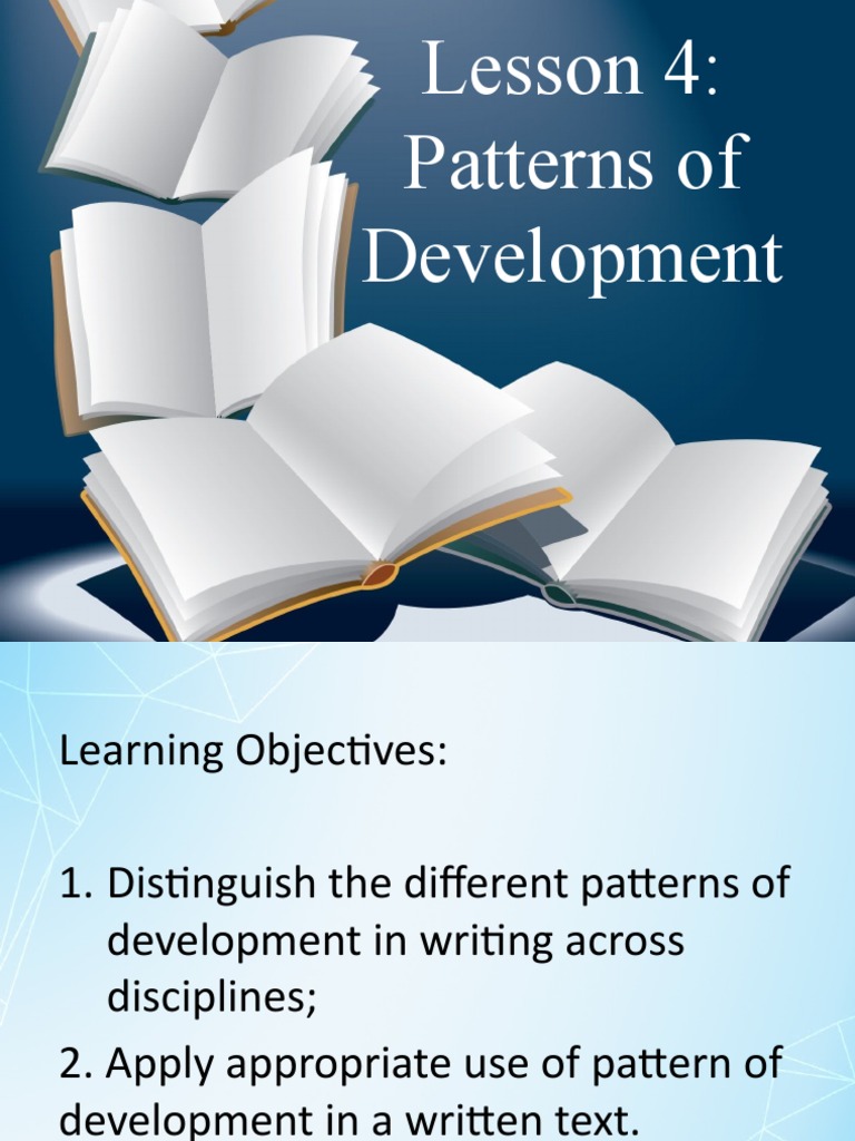 Lesson 4 Patterns of Development | PDF | Narration | Narrative
