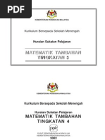 Matematik - Matematik Tambahan Tingkatan 4