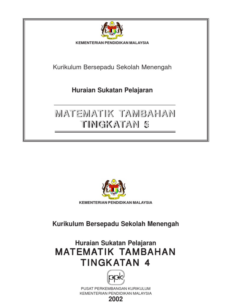 Tajuk Matematik Tambahan Tingkatan 4 sloppyploaty