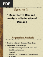 Session 3: - Quantitative Demand