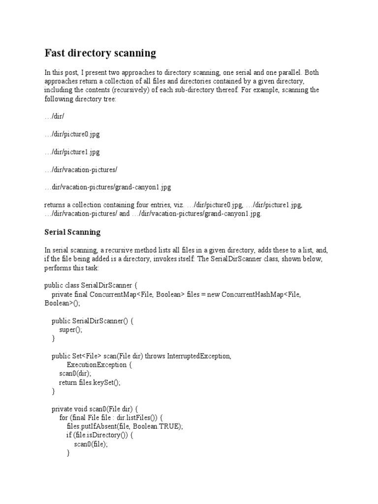 Fast Directory Scanning by C# | PDF | Parameter (Computer Programming ...