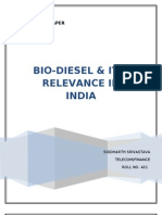 Bio-diesel's relevance in India