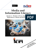 Quarter 4 - Module 4: Power, Impact, and Implications of Media and Information