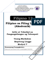 FILIPINO 12 - Q1 - Mod7 - Akademik