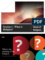 Session 1 Meaning of Religion