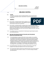 Welding Control Manual Section