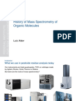 History of Mass Spectrometry of Organic Molecules