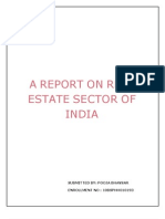 A ON Real Estate Sector OF India: Submitted By: Pooja Bhavsar Enrollment No: 10Bsphh010193
