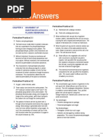 Model Answers: Chapter 3 Movement of Substances Across A Plasma Membrane