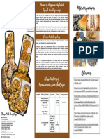 Orange and Green Fresh Healthy Catering Trifold Brochure