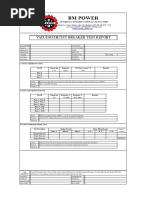 HVSG Inspection and Test Form