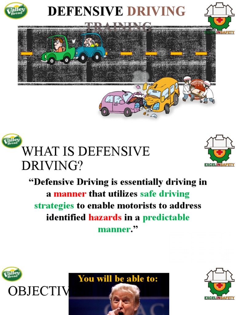Safety - Defensive Driving Presentation Excelinsafety | PDF | Traffic ...