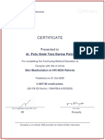 Certificate: Dr. Putu Gede Tara Darma Putra
