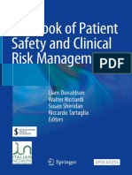 2021 Textbook of Patient Safety and Clinical Risk Manegement