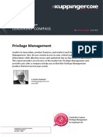 Leadership Compass: Privilege Management