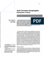 Acid Corrosive Esophagitis:: Radiographic Findings